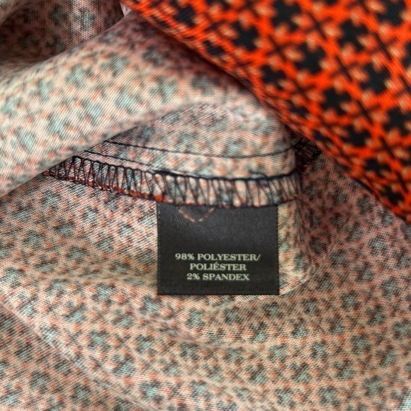 Ann Taylor Cropped Pixie Ankle Pants Women’s Size 2 Geometric Red/Black … - Picture 6 of 10